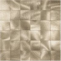 BES LED Afimera Zelfklevende Mozaïek Tegel - Grote Blokken XL - Geborsteld Goud - 305x305x4mm