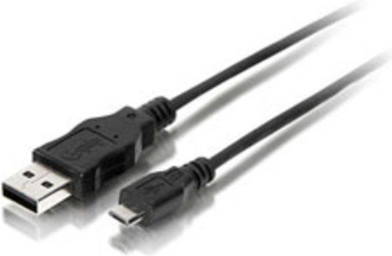 Equip USB A/micro-USB B 2.0 1.8m Zwart
