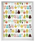 Jalousie sans perçage, imprimé, 130x150 cm, polyester