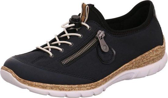 Rieker Veterschoenen Dames Blauw Maat 36