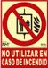 Normaluz Bord Normaluz No utilizar en caso de incendio PVC (21 x 30 cm)