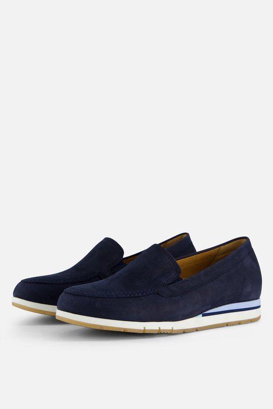 Gabor Instappers Blauw Nubuck Maat 38