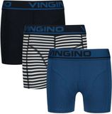 Vingino jongens 3P boxers basic stripe blauw