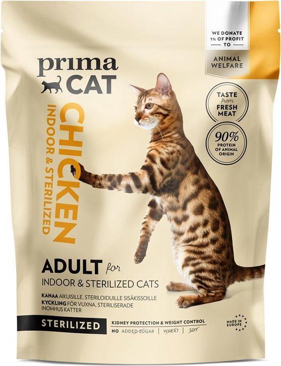 PrimaCat Adult Sterilised Kattenvoer - Kip - 1.4 kg