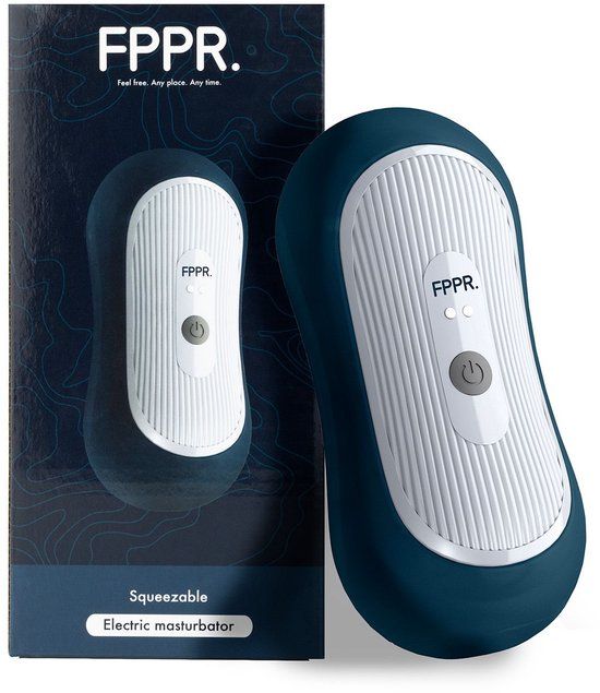 FPPR. - Squeezable Vibrating Masturbator Blauw
