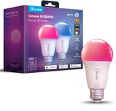 Govee slimme lamp E27 Matter RGBWW 6 cm - 800 lumen - 2 pack