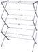 Excellent Houseware Wasrek/droogrek - wit - metaal - 75 x 40 x 104 cm