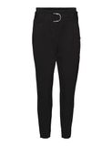 VERO MODA Vmbailey Hr Paperbag Belt Pants Petite broek voor dames, zwart, M x 28L