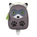 Chicco Lunchtas Wasbeer - Praktisch en Ruim - Thermische Rugzak - Gewatteerde Verstelbare Schouderbanden - Lunchbox voor Kinderen - Babyvoeding - Met Draaggreep & Bekerhouder - 24 x 20 x 8 cm - Grijs