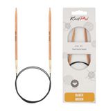 KnitPro Basix Bouleau Aiguille circulaire, 100 cm de long x 4,00 mm d'épaisseur