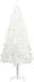vidaXL Sapin de Noël artificiel avec aiguilles réalistes 210 cm blanc