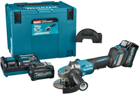 Makita GA044GM201 XGT 40V Max Li-ion Accu Haakse slijper set (2x 4,0Ah) in Mbox - 125 mm - koolborstelloos