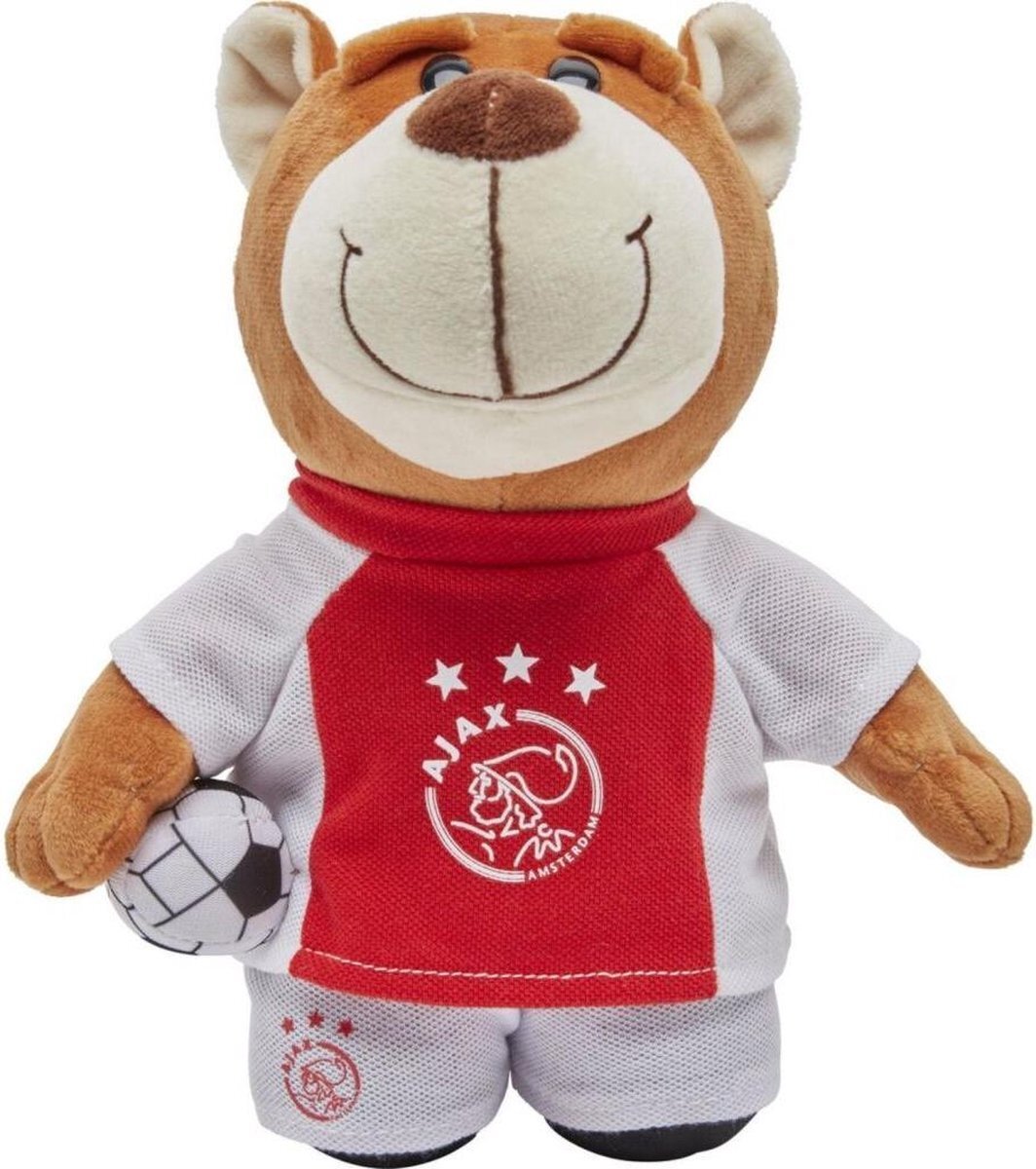 AFC Ajax Ajax Pluche Knuffel Beer met Bal 25 cm