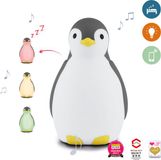 Zazu Pam Slaaptrainer - Pinguïn - Blauw - Met Bluetooth speaker en nachtlamp functie