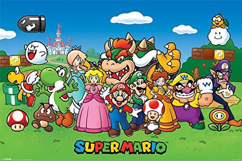 GB eye Hole in the Wall Super Mario Maxi Poster