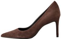 Next - Dames - Forever Comfort® leren pumps met voering en halfhoge hak - Bruin