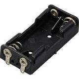 TRU COMPONENTS TC-13220568 Support de batterie Nombre de cellules : 2 AAA (crayon) Connexion à souder (L x l x H) 51 x 24 x 12 mm