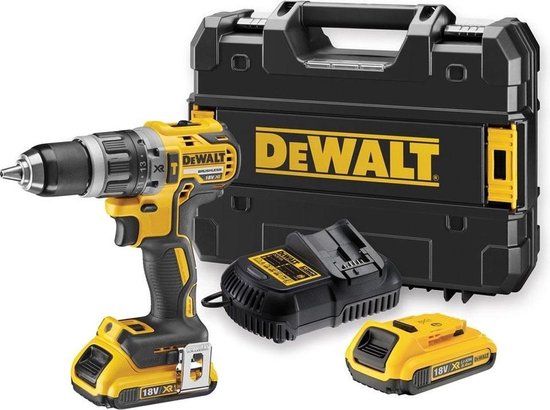 DeWalt DCD796D2-QW Accuboormachine - 18V - 2x 2.0Ah Accu - Geel/Zwart