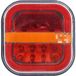 Feux arrière LED carrés, pour montage en applique, adaptés aux camions, camping-cars et bateaux, modèle 2