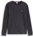 Tom Tailor - T-shirt met lange mouwen en badge - Maat XL - navy black white structure