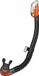 TUSA Hyperdry Elite II – Snorkel premium avec système de tube sec et embout en silicone hypoallergénique – Noir/Orange – SP0101QB EO