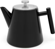 Leopold Vienna Theepot dubbelwandig Oslo 1 L RVS - mat zwart
