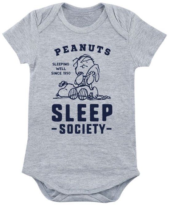Peanuts Sleep Society Body grijs gemêleerd
