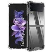 Phonillico® Case voor Samsung Z FLIP 4 - Schokbestendig Beschermend Zacht Siliconen Transparant