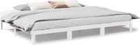 vidaXL Bedframe Family zonder matras, 270 x 200 cm, massief grenenhout, wit