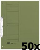 ELBA Smart Line inhakenmappen, half voordeksel, 50 stuks, groen