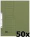 ELBA Smart Line inhakenmappen, half voordeksel, 50 stuks, groen