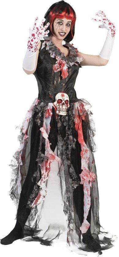 Funny Fashion Heks & Spider Lady & Voodoo & Duistere Religie Kostuum Voodoo Jurk Vera Vrouw One Size Halloween Verkleedkleding