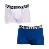 DIM 3D Flex Air Sport Boxershorts Heren Blauw/Wit Maat L (2 stuks)