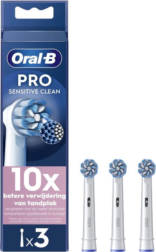Oral-B Pro Sensitive Clean Opzetborstels - 3 Stuks