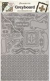 Stamperia International Greyboard-Sleeping Beauty Frames, Diverse, A4