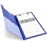 Rapesco VFDCB0L3 Klembord met Omslag en Binnenvak, A4+, Blauw
