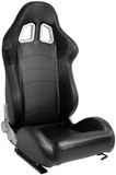 AutoStyle Sportstoel 'DS' - Zwart/Carbon-look Kunstleder