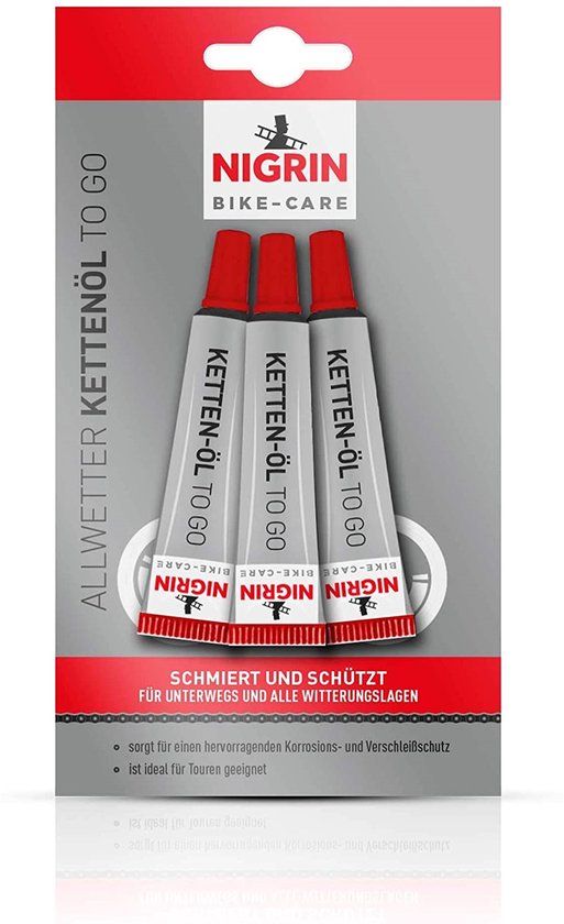 NIGRIN Bike Care All-Weather Kettingolie 3x 3ml voor Fietsen