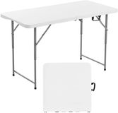 VEVOR Opvouwbare Tafel Draagbare Picknicktafel Buffettafel Kunststof 122cm Wit