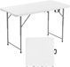 VEVOR Opvouwbare Tafel Draagbare Picknicktafel Buffettafel Kunststof 122cm Wit