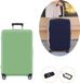 RUIJINGER Housse de valise - Protecteur de valise - Housse de valise élastique avec fermeture éclair - Housse de protection pour valise - Housse de protection - Housse de bagage lavable - Protecteur de valise - Housse de protection pour valise de voyage - Housse de valise anti-rayures - Housse de protection de valise (70-73 cm) - Turquoise
