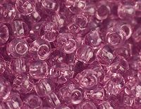 Japanse rocaille kralen, transparant, paars, 2,2 mm, 11/0, 100 g