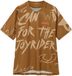 Endura Singletrack Print Korte Mouw Enduro Trui Bruin L Man