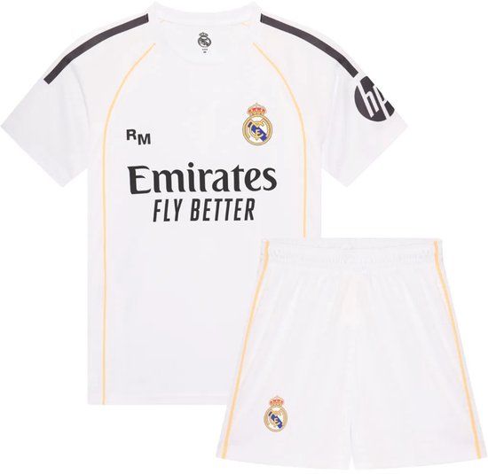 Real Kingdo B.V. Mbappe Real Madrid Voetbaltenue thuis - 2025-2026 - Voetbal Tenue Kinderen - Shirt en Broekje - Maat 164