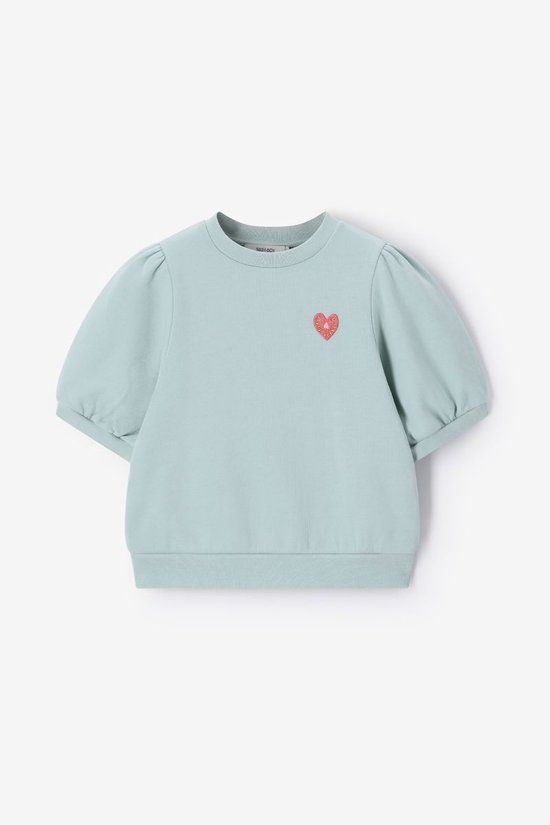 Sissy-Boy - Lichtgroene sweater met pofmouwen
