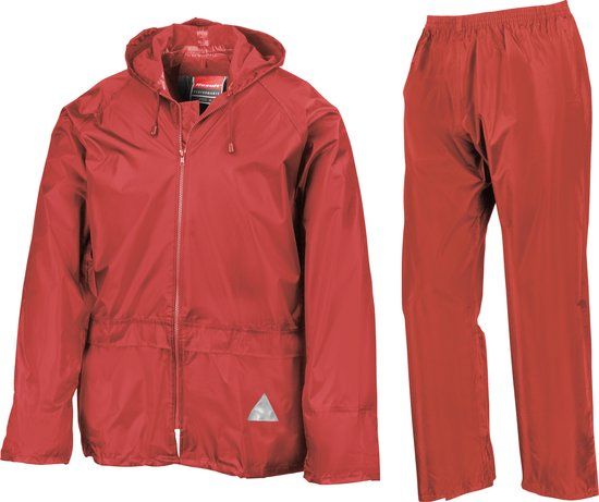Result Regenpak Unisex - Maat L - Rood