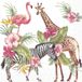IHR tafel servetten Tropische safari dieren - 20 stuks
