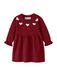 NAME IT Jurk Biologisch katoen Lange mouw Ronde hals Kuithoogte Red Dahlia1 Maat 86
