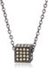 Calvin Klein Rocking Collier Femme PVD Noir - Cristaux Swarovski Jaune Doré - Réglable 70 cm