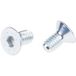 Vis à six pans creux, M6 x 12mm, tête fraisée, acier (prix pour boîte de 50)